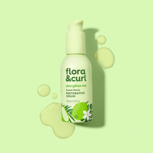 Baobab Marula Restorative Serum for curly, wavy and coily hair by Flora & Curl